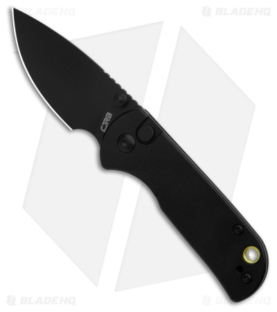 CJRB Cutlery Mica Button Lock Knife Black Aluminum (2.4" Black AR-RPM9)