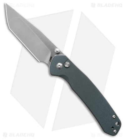 CJRB Pyrite Tanto Button Lock Knife Gray G-10 (3.1" Satin) J1925BHQ-GT