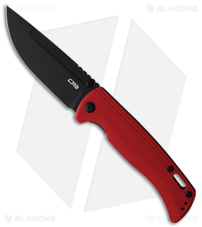 CJRB Cutlery Resource Liner Lock Knife Red G-10 (4.18" Black AR-RPM9)