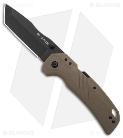 Cold Steel Engage Tanto ATLAS Lock Knife Tan FDE GFN (3" Black SW) 4116SS