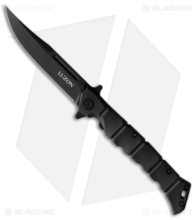Cold Steel Medium Luzon Folding Flipper Knife Black GFN (4" Black)