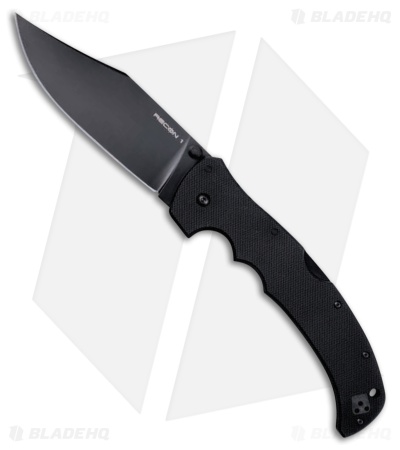 Cold Steel Recon 1 XL Tri-Ad Lock Knife Black G-10 (5.5" Black PVD) CS-27TXLC