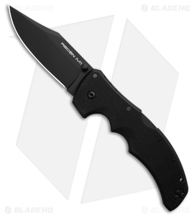 Cold Steel Recon M1 MagnaCut Tri-Ad Knife Black G-10 (4" Black PVD)
