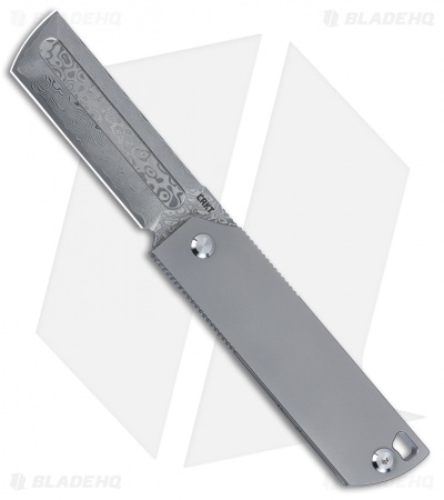 CRKT Mbombo Frame Lock Knife Titanium (3.23" Damascus) 5920
