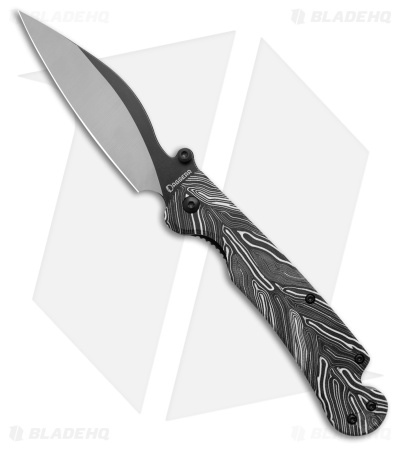 Daggerr Knives Pelican S90V Liner Lock Knife White/Blk  G-10  (4" Black/Satin )