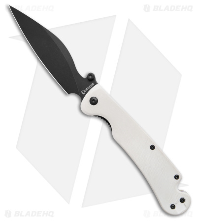 Daggerr Knives Pelican Liner Lock Knife Stormtrooper White G-10 (4" Black)