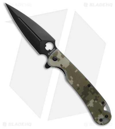 Daggerr Knives Arrow Liner Lock Knife Camo G-10 (3.9" DLC D2)