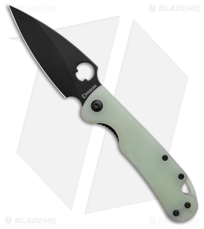 Daggerr Knives Zhalo Mini Liner Lock Knife Jade G-10 (3.5" Blackwash)