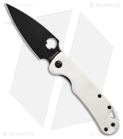 Daggerr Knives Zhalo Mini Liner Lock Knife White Stormtrooper G-10 (3.5" BW)