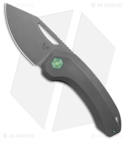 Damned Designs Anzu XL Frame Lock Knife Titanium (3" SW)