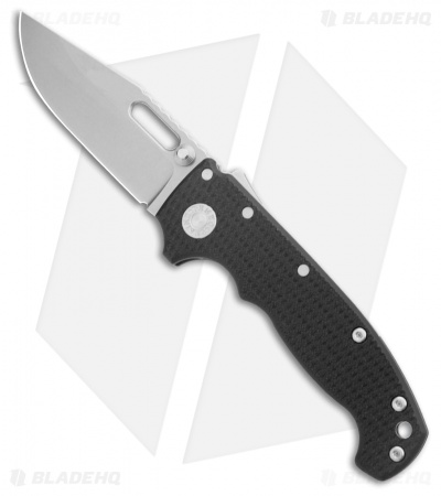 Demko Knives MG AD20S Clip Point Shark-Lock Knife Black G-10 (3.75" Stonewash)