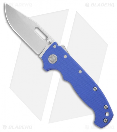 Demko Knives MG AD20S Clip Point Shark-Lock Knife Blue #1 G-10 (3.75" Stonewash)