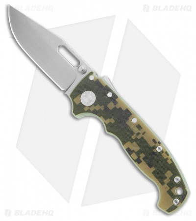 Demko Knives MG AD20S Clip Point Shark-Lock Knife Camo #1 G-10 (3.75" Stonewash)