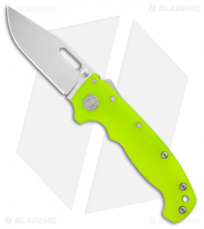Demko Knives MG AD20S Clip Point Shark-Lock Knife Day Glow G-10 (3.75" SW)