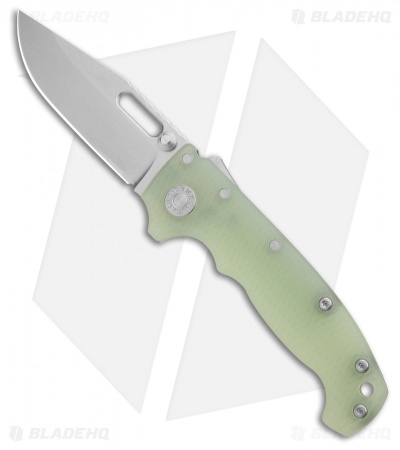 Demko Knives MG AD20S Clip Point Shark-Lock Knife Natural G-10 (3.75" Stonewash)