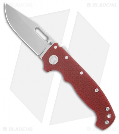 Demko Knives MG AD20S Clip Point Shark-Lock Knife Red G-10 (3.75