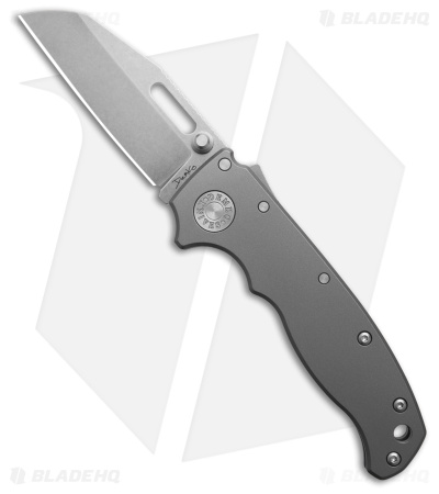 Demko AD20.5 Shark Foot Shark-Lock Knife Smooth Titanium (3" Stonewash 20CV)