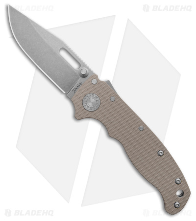 Demko Knives AD20.5 Clip Point Coyote Tan G-10 - Blade HQ