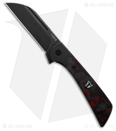 Finch Knife Co. Hellfire Liner Lock Knife Sabotage CF (3" Black)