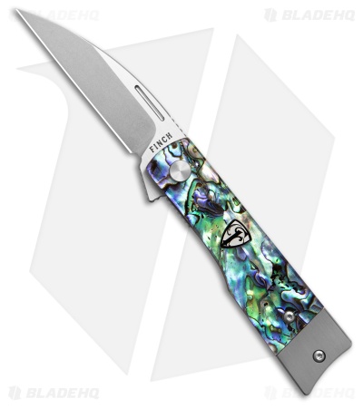 Finch Knife Co. McCoy Liner Lock Flipper Knife Abalone (2.75" Satin)