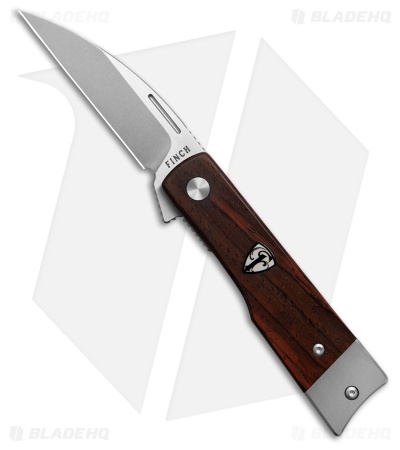 Finch Knife Co. McCoy Liner Lock Flipper Knife Cocobolo Wood (2.75" Satin)