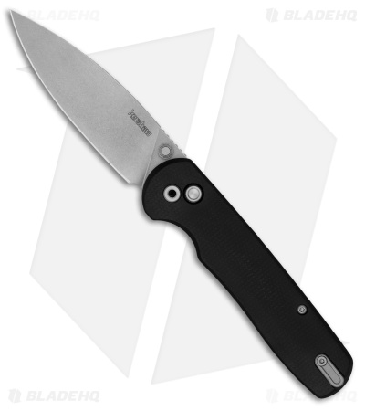 Kershaw Remnant Button Lock Knife Black Micarta (3.5" Stonewash) 2054