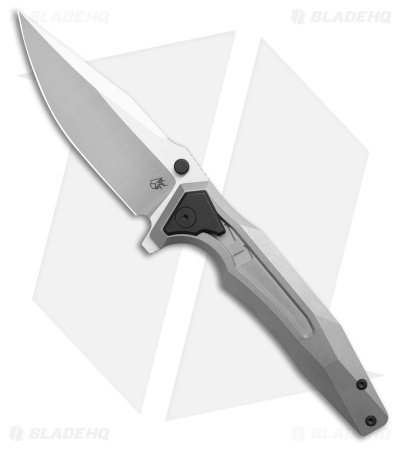 Arcane Design The Creature Frame Lock Knife Blk/Gray Ti  (3.75" Satin 20CV)