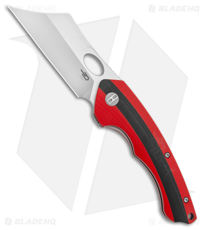 Bestech Knives Skirmish Liner Lock Knife Red/Black G-10 (3.25