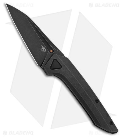 Bestech Knives VK-NAVI Frame Lock Knife Black/Bronze Ti (3.3" Black SW)