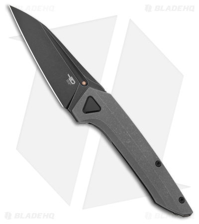 Bestech Knives VK-NAVI Frame Lock Knife Dark BB Titanium (3.3" Black SW) BT2404D