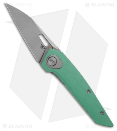 Bestech Knives VK-VOID MagnaCut Liner Lock Knife Aqua G-10 (2.9" Satin/White BB)