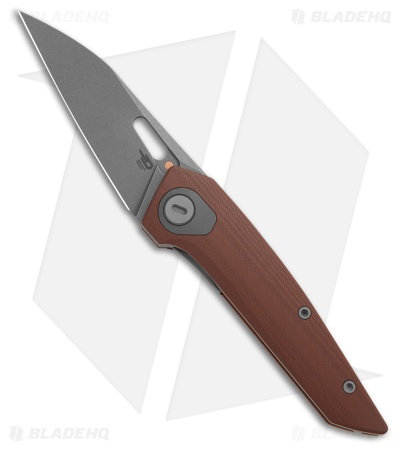 Bestech Knives VK-VOID MagnaCut Liner Lock Knife Brown G-10 (2.9" Dark BB/SW)