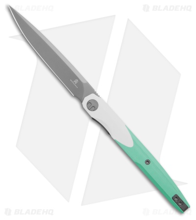 Bestechman Lanza Liner Lock Knife Blue/White G-10 (3.4