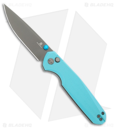 Bestechman Velix Button Lock Knife Tiffany Light G-10 (3.3" Gray) BMK07D