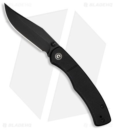 CIVIVI Clingman Liner Lock Knife Black G-10 (3" Black SW Nitro-V)