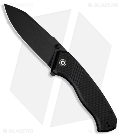 CIVIVI Placoid Liner Lock Knife Black G-10 (3.7" Black Stonewash)