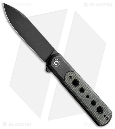 CIVIVI Banneret Frame Lock Knife Green Canvas Micarta/Steel (3.7" BW) C20040-1