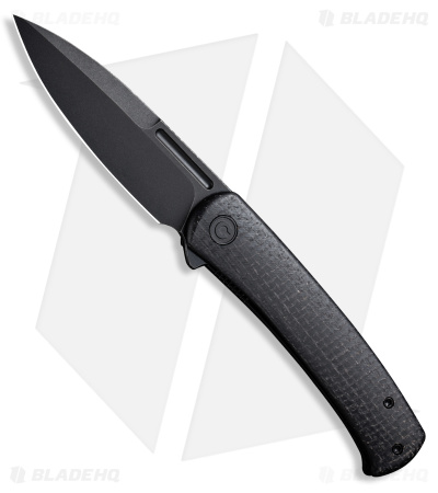 CIVIVI Caetus 14C28N Liner Lock Knife Black Micarta  (3.48" Blackwash) C21025C-2