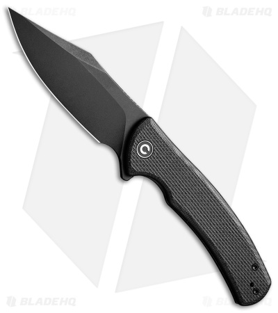 CIVIVI Sinisys Frame Lock Knife Black Micarta/Steel (3.7" Black SW) C20039-1