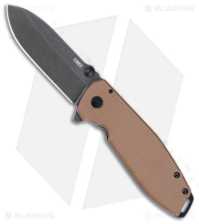 CRKT Burnley Squid XM Assisted Frame Lock Knife Brown G-10 (2.95" Black SW)