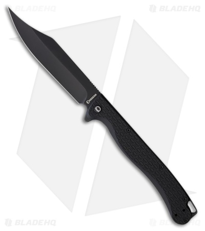 Daggerr Knives Toothpick Liner Lock Knife Black FRN (4.9" Black SW)