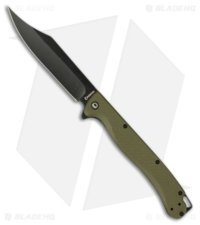 Daggerr Knives Toothpick Liner Lock Knife OD Green FRN (4.9" Black SW)