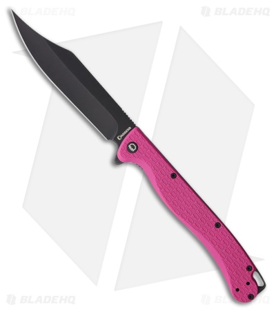 Daggerr Knives Toothpick Liner Lock Knife Pink FRN (4.9" Black SW)