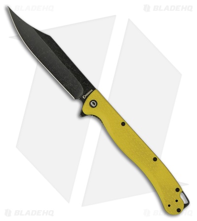 Daggerr Knives Toothpick Liner Lock Knife Yellow FRN (4.9