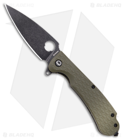 Daggerr Knives Resident Liner Lock Knife Olive Green FRN (3.5" Black)