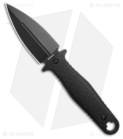 Daggerr Knives Combat Fixed Blade Knife Black G-10 (3.6" Black)
