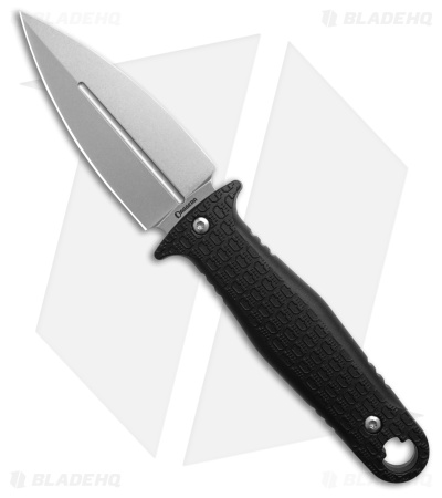 Daggerr Knives Combat Fixed Blade Knife Black G-10 (3.6" Stonewash)