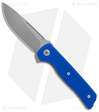 Terzuola Tactical ATCF Lite Liner Lock Knife Blue G-10 (3" SW)