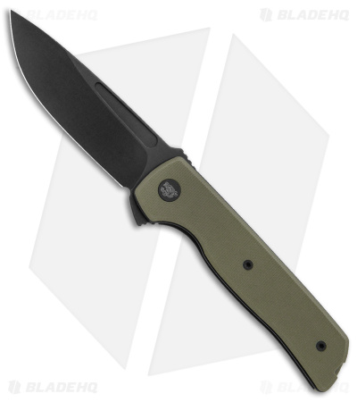 Terzuola Tactical ATCF Lite Liner Lock Knife Green G-10 (3" Black)