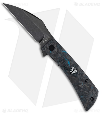 Finch Knife Co. Nocturnal Liner Lock Knife Dark Matter Fatcarbon (3